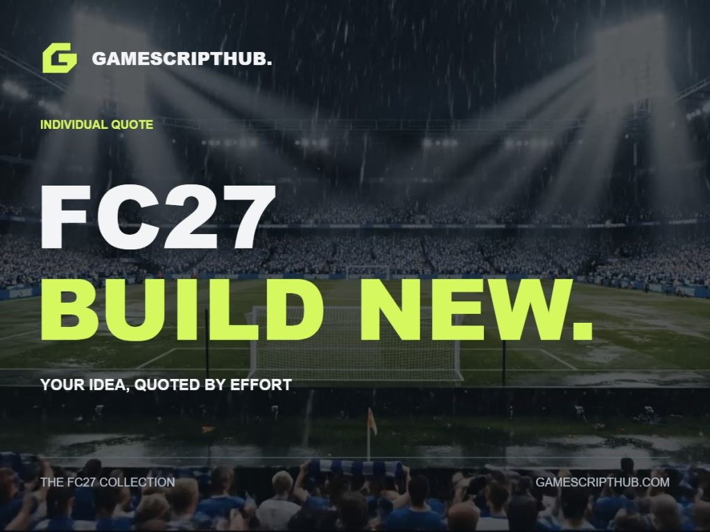 FC27 Build something new | GameScriptHub FC27 collection